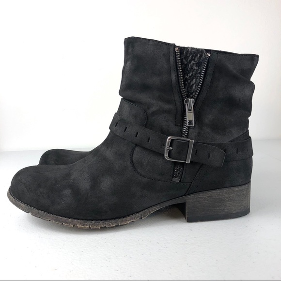 Jellypop Cate distressed black Bootie